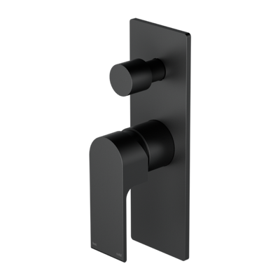 Nero Bianca Shower Mixer with Diverter - Matte Black
