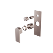 Nero Bianca Shower Mixer With Divertor Trim Kits Only - Brushed Bronze