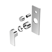Nero Bianca Shower Mixer With Divertor Trim Kits Only - Chrome