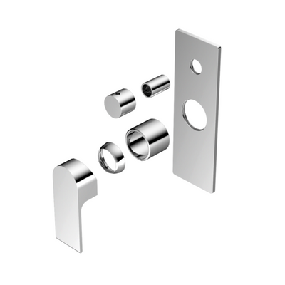 Nero Bianca Shower Mixer With Divertor Trim Kits Only - Chrome