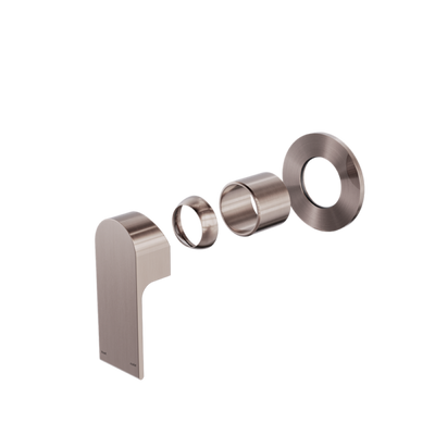 Nero Bianca Shower Mixer 80mm Plate Trim Kits Only - Brushed Bronze