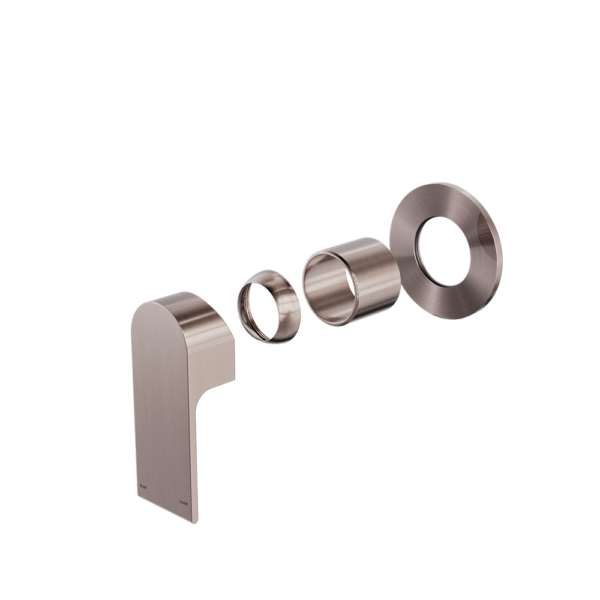 Nero Bianca Shower Mixer 80mm Plate Trim Kits Only - Brushed Bronze