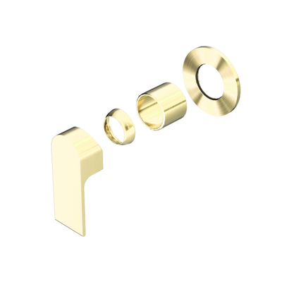 Nero Bianca Shower Mixer 80mm Plate Trim Kits Only - Brushed Gold