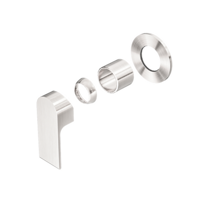 Nero Bianca Shower Mixer 80mm Plate Trim Kits Only - Brushed Nickel