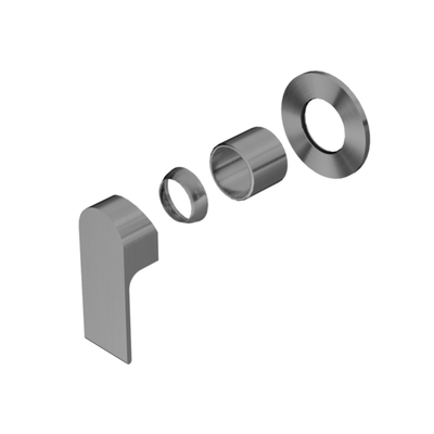 Nero Bianca Shower Mixer 80mm Plate Trim Kits Only - Gunmetal