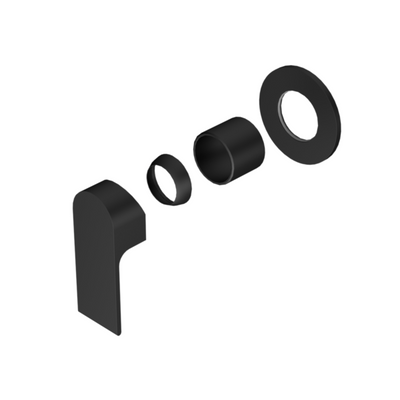 Nero Bianca Shower Mixer 80mm Plate Trim Kits Only - Matte Black