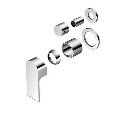 Nero Bianca Shower Mixer With Divertor Separate Back Plate Trim Kits Only - Chrome