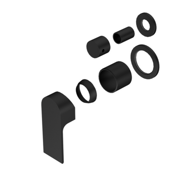 Nero Bianca Shower Mixer With Divertor Separate Back Plate Trim Kits Only - Matte Black