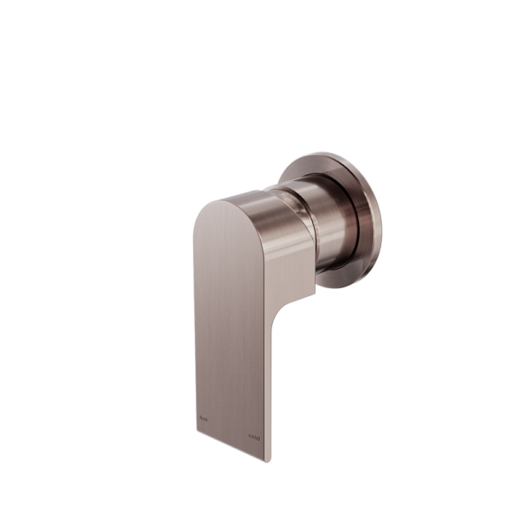 Nero Bianca Shower Mixer 60mm Plate - Brushed Bronze