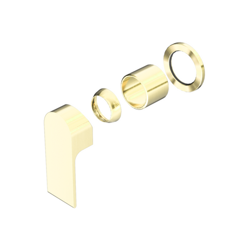 Nero Bianca Shower Mixer 60mm Plate Trim Kits Only - Brushed Gold