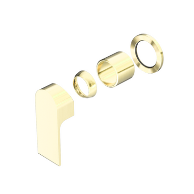 Nero Bianca Shower Mixer 60mm Plate Trim Kits Only - Brushed Gold