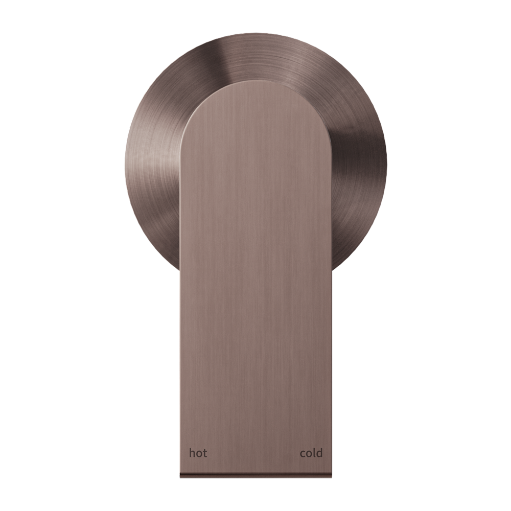 Nero Bianca Shower Mixer 80mm Plate - Brushed Bronze