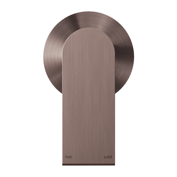 Nero Bianca Shower Mixer 80mm Plate - Brushed Bronze