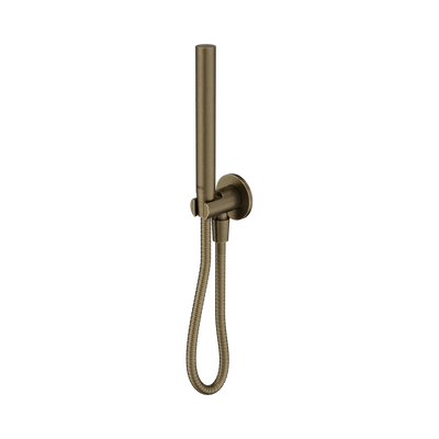 Nero Slim Shower On Bracket II Tumbled Antique Brass
