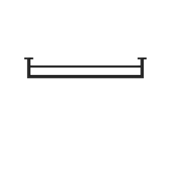 Nero Dolce Double Towel Rail 700mm - Matte Black