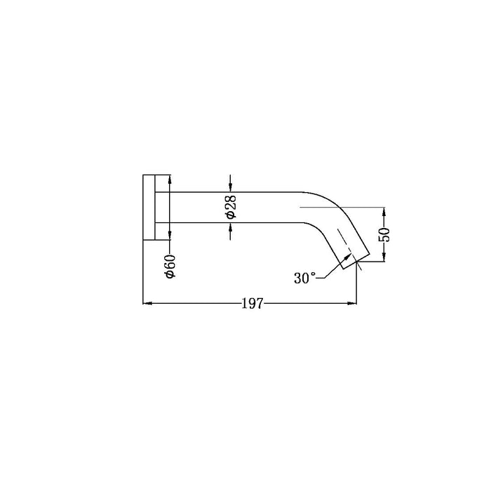 Mecca Wallmount Sensor Tap White Matte