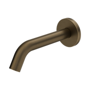 Nero Mecca Wall-Mounted Sensor Tap with 80mm Wall Plate Tumbled Antique Brass
