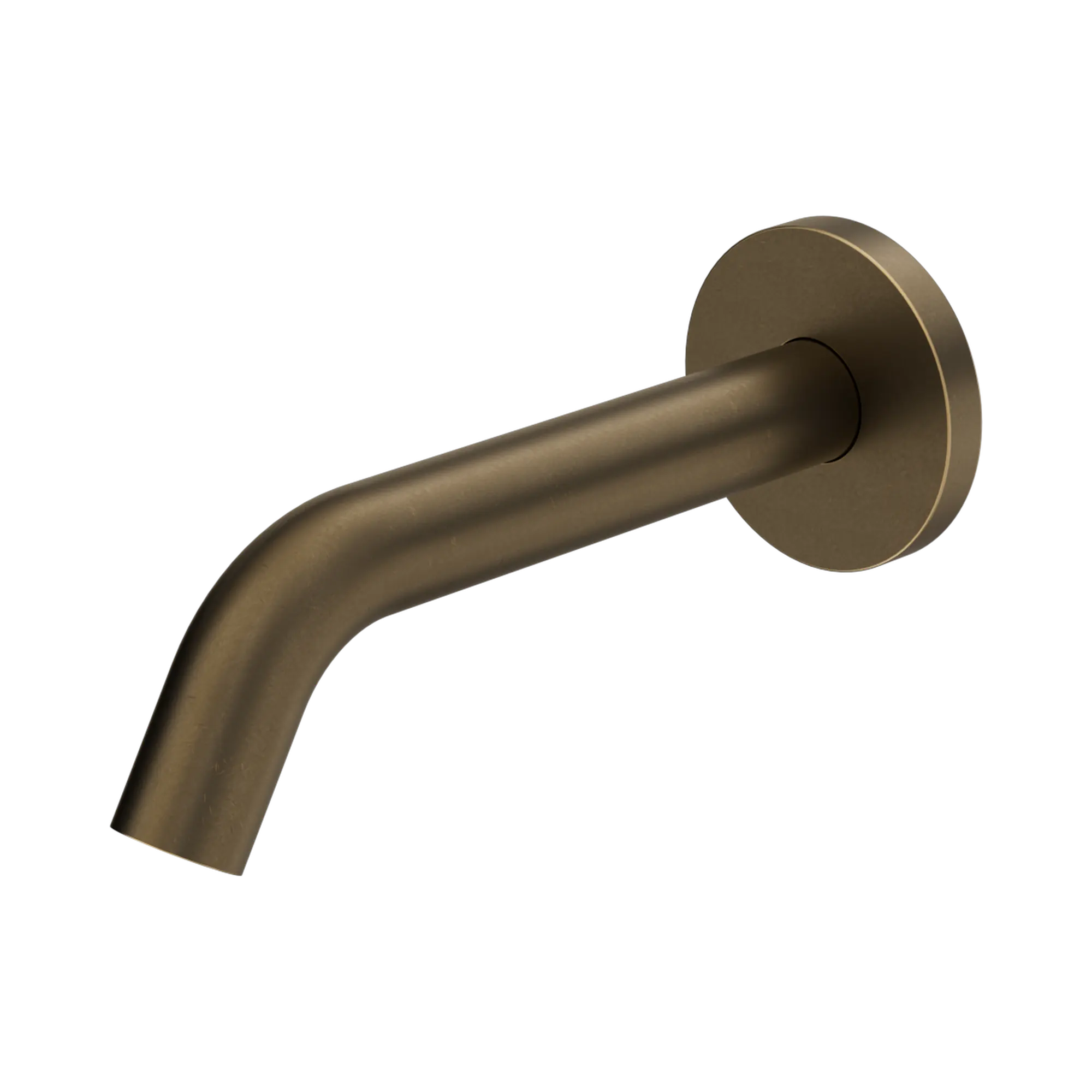 Nero Mecca Wall-Mounted Sensor Tap with 80mm Wall Plate Tumbled Antique Brass