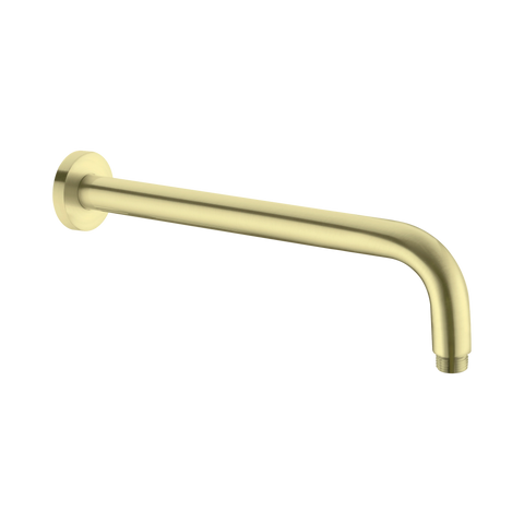 Nero Round Shower Arm Length 330mm Brushed Gold