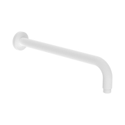 Nero Round Shower Arm 330mm Length Matte White