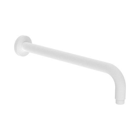 Nero Round Shower Arm 330mm Length Matte White