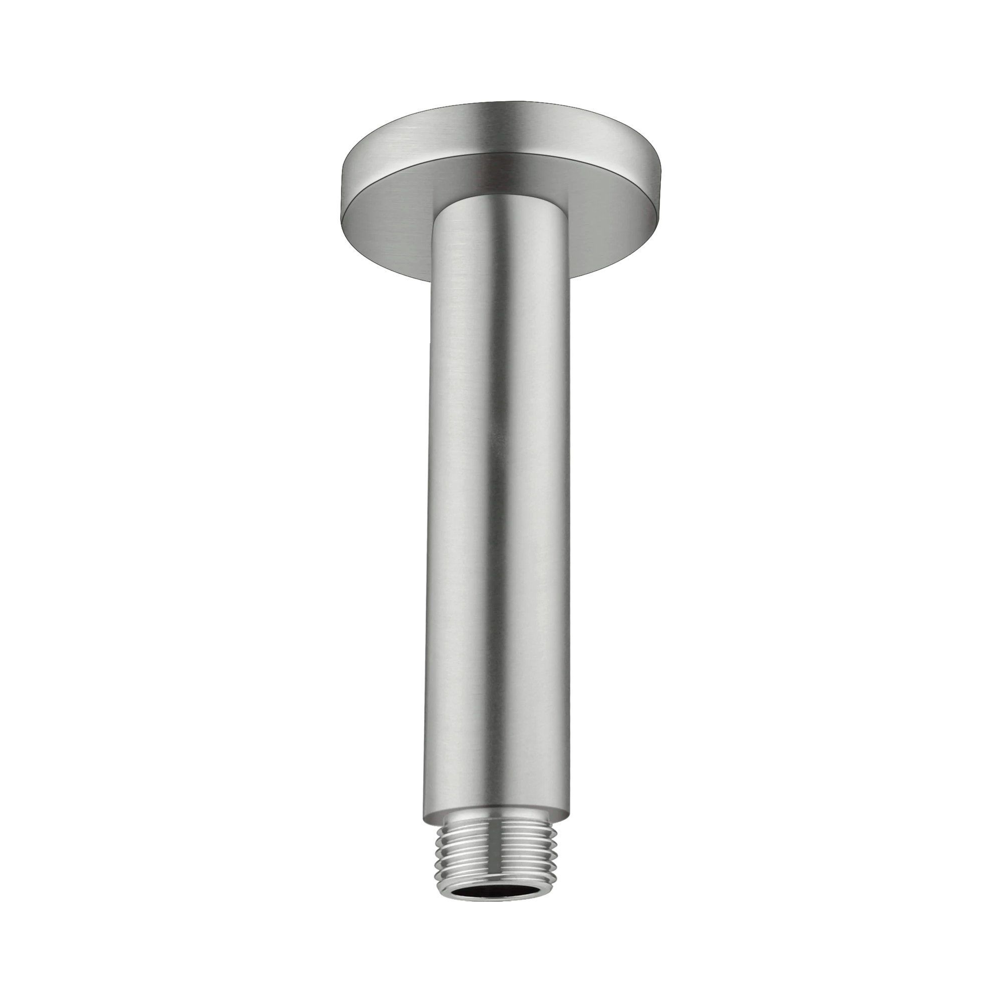 Nero Round Ceiling Arm 100mm Length Brushed Nickel