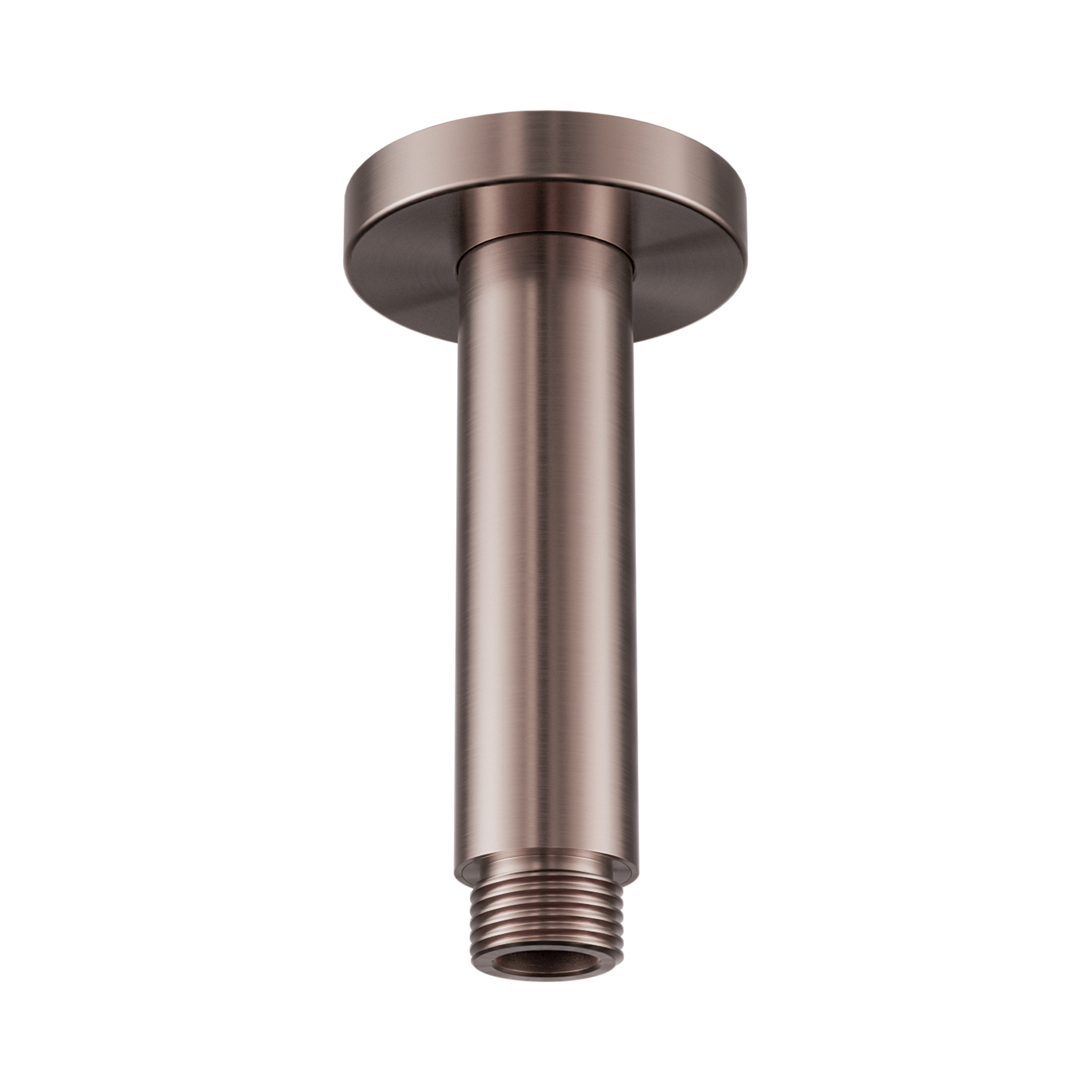 Nero Round Ceiling Arm 100mm Length Brushed Bronze