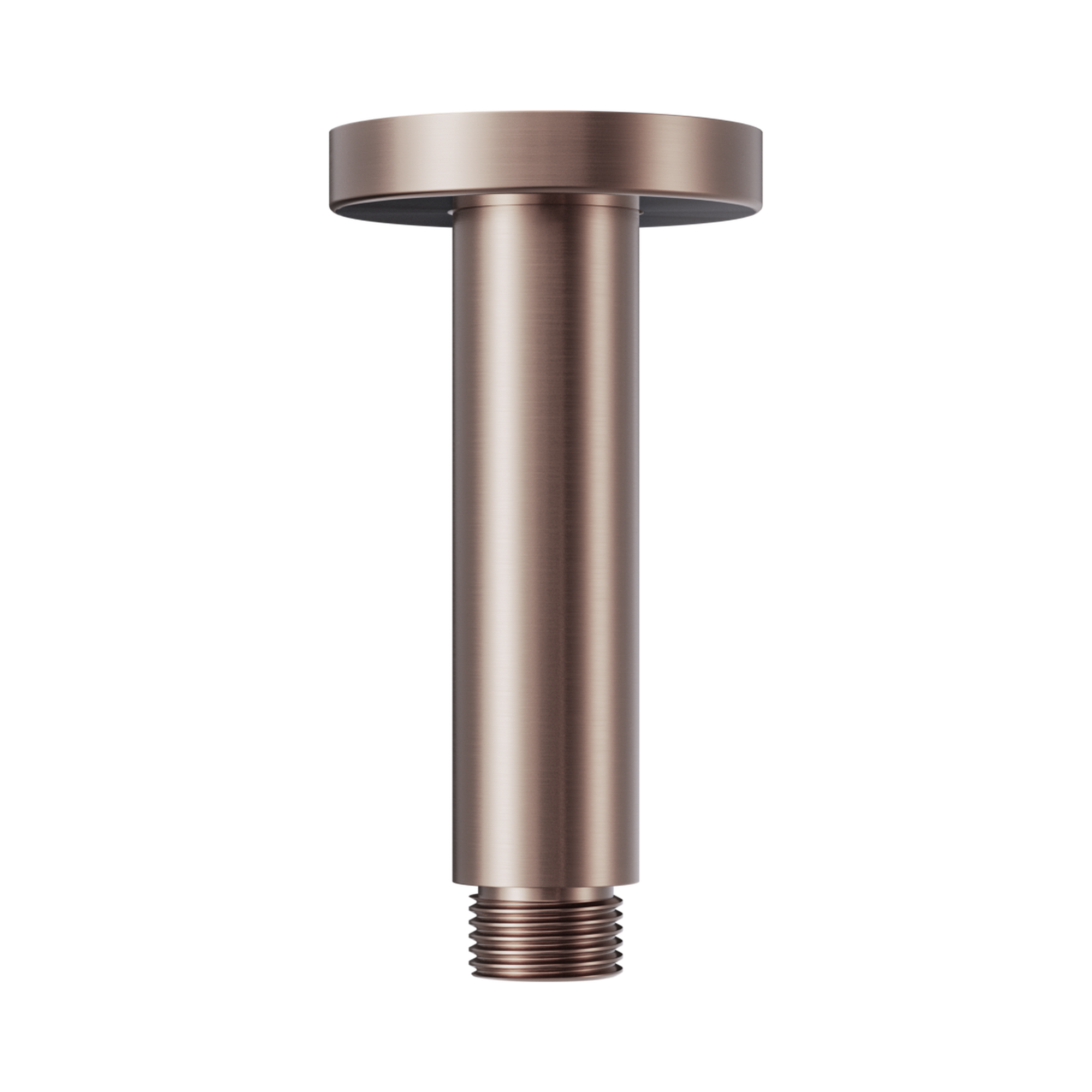 Nero Round Ceiling Arm 100mm Length Brushed Bronze