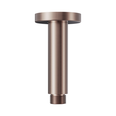Nero Round Ceiling Arm 100mm Length Brushed Bronze