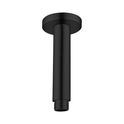 Nero Round Ceiling Arm 100mm Length Matte Black