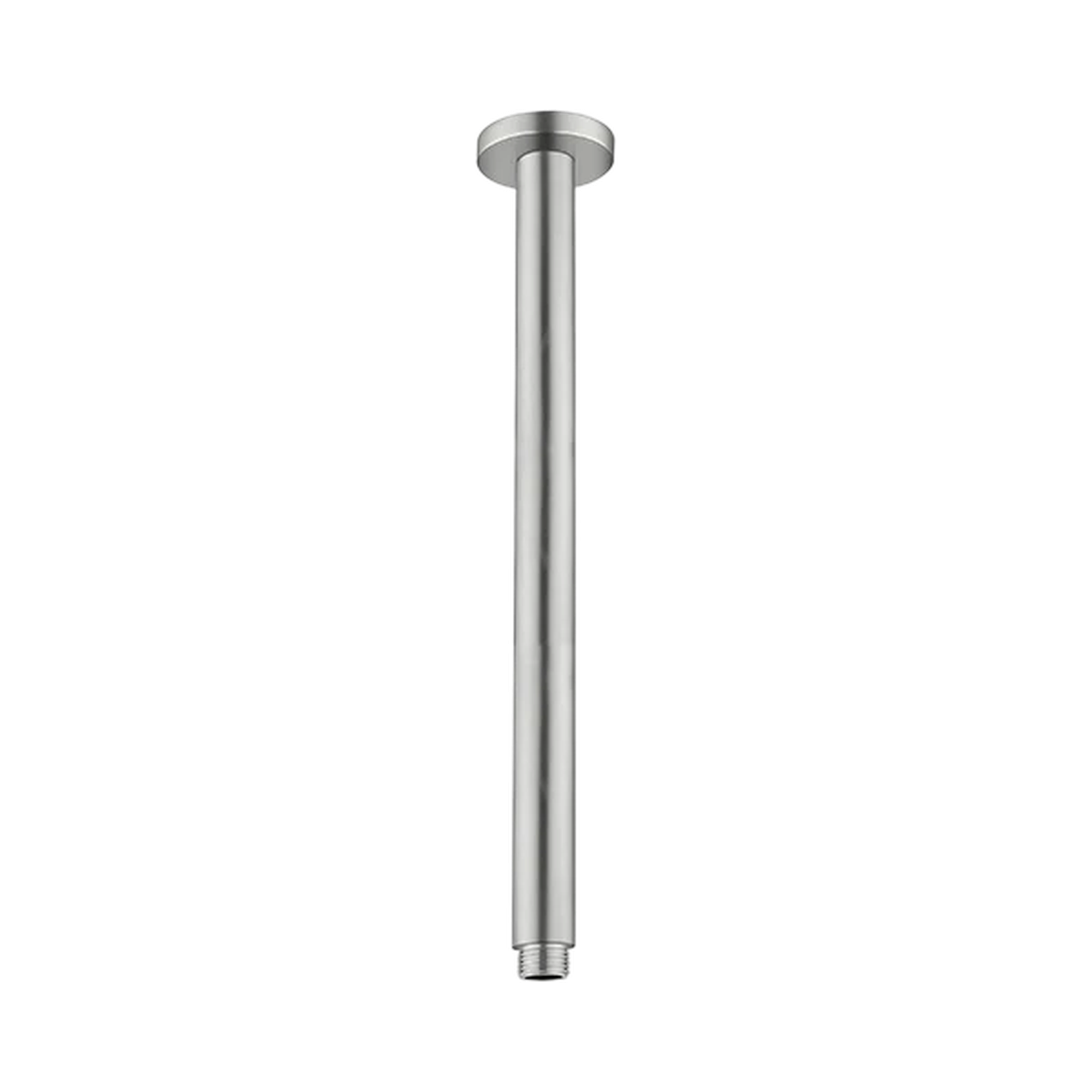 Nero Round Ceiling Arm 300mm Length Brushed Nickel