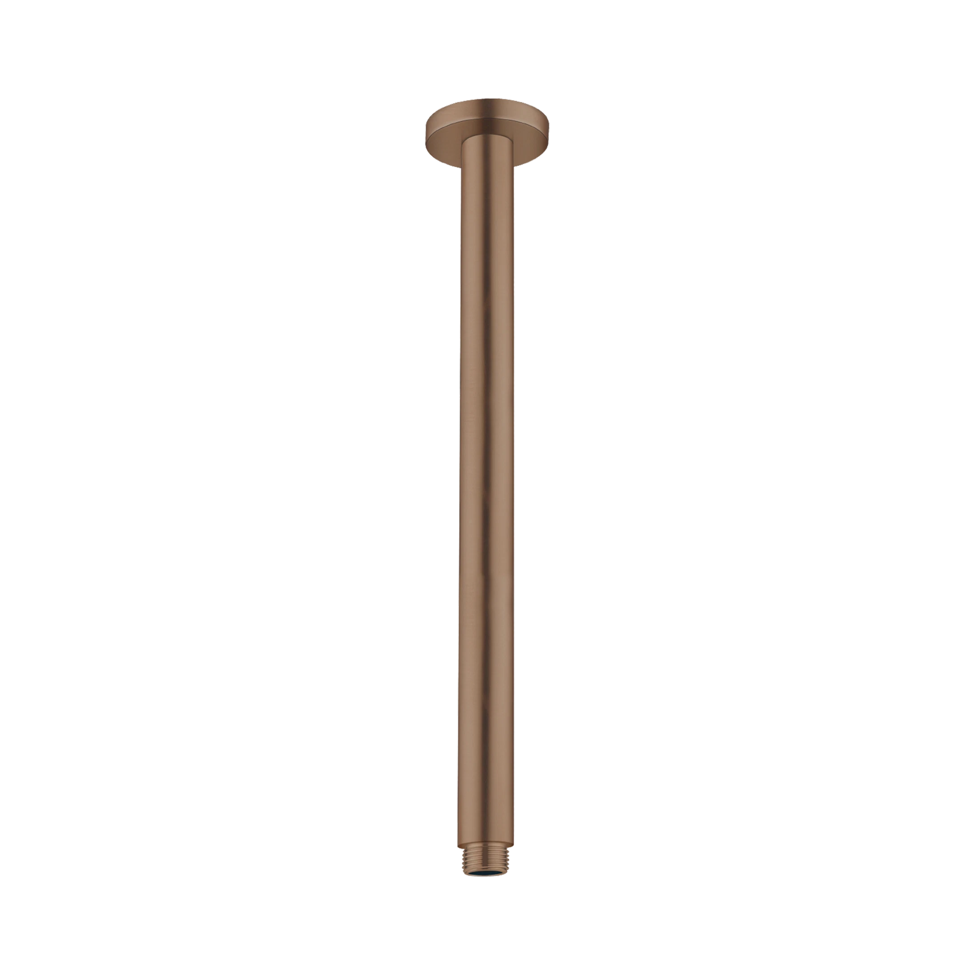 Nero Round Ceiling Arm 300mm Length Brushed Bronze
