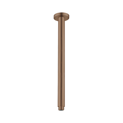 Nero Round Ceiling Arm 300mm Length Brushed Bronze