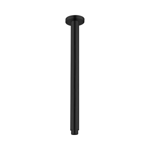 Nero Round Ceiling Arm 300mm Length Matte Black