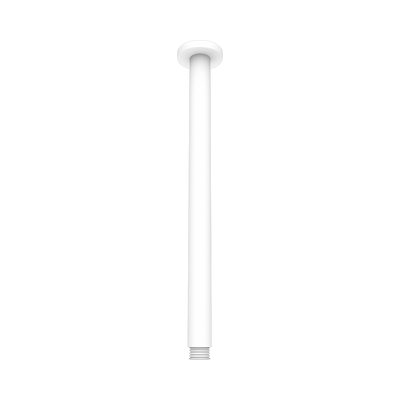 Nero Round Ceiling Arm 300mm Length Matte White