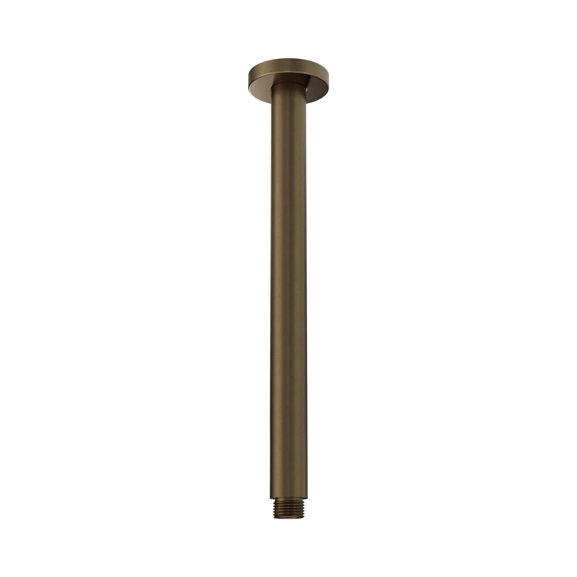 Nero Round Ceiling Arm 300mm Length Tumbled Antique Brass