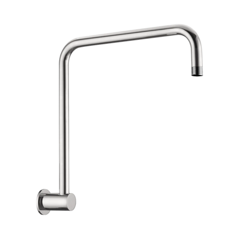 Nero Round Swivel Shower Arm Brushed Nickel