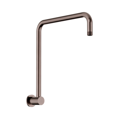 Nero Round Swivel Shower Arm Brushed Bronze