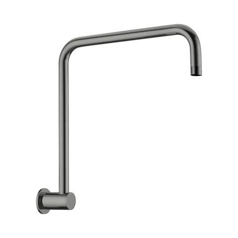 Nero Round Swivel Shower Arm Gun Metal