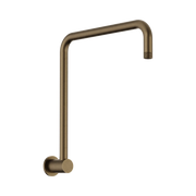 Nero Round Swivel Shower Arm Tumbled Antique Brass