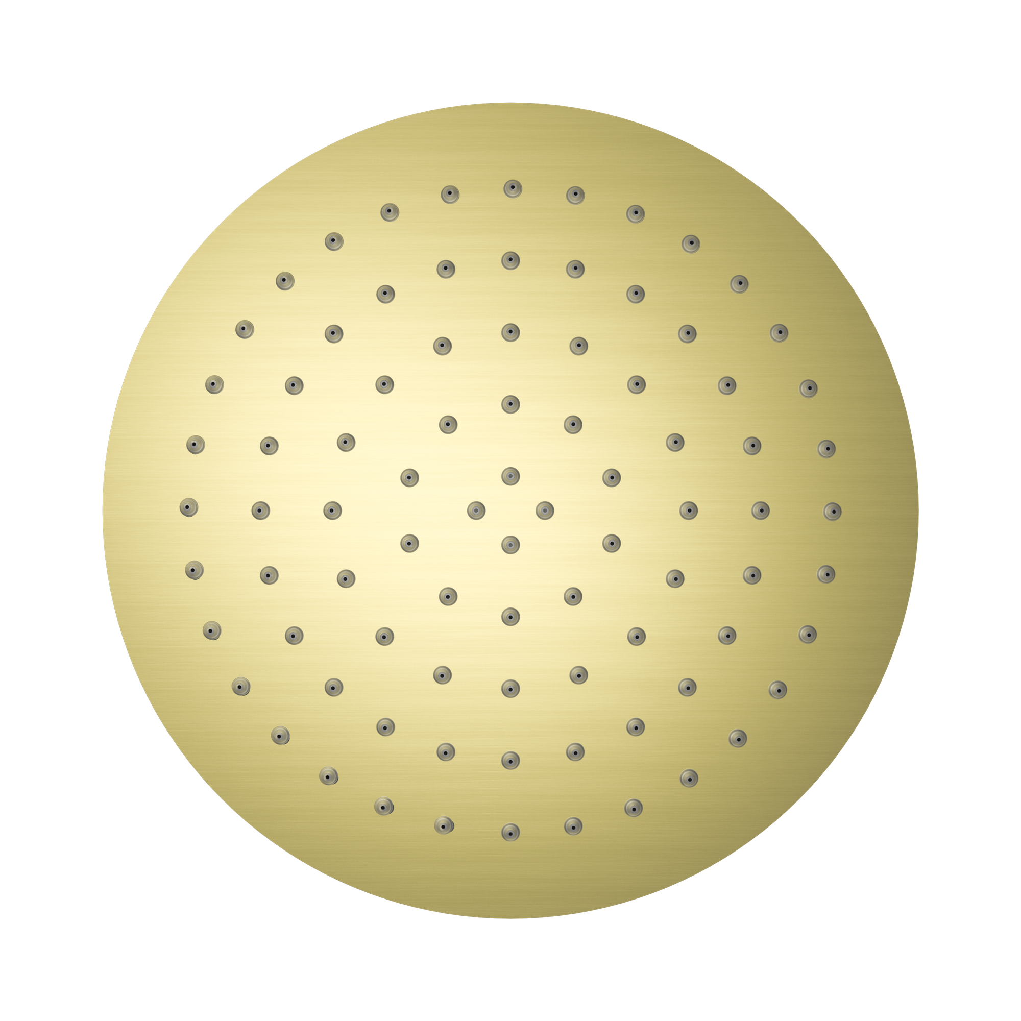 Nero 250mm Round Stainless Steel Shower Head Brushed Gold