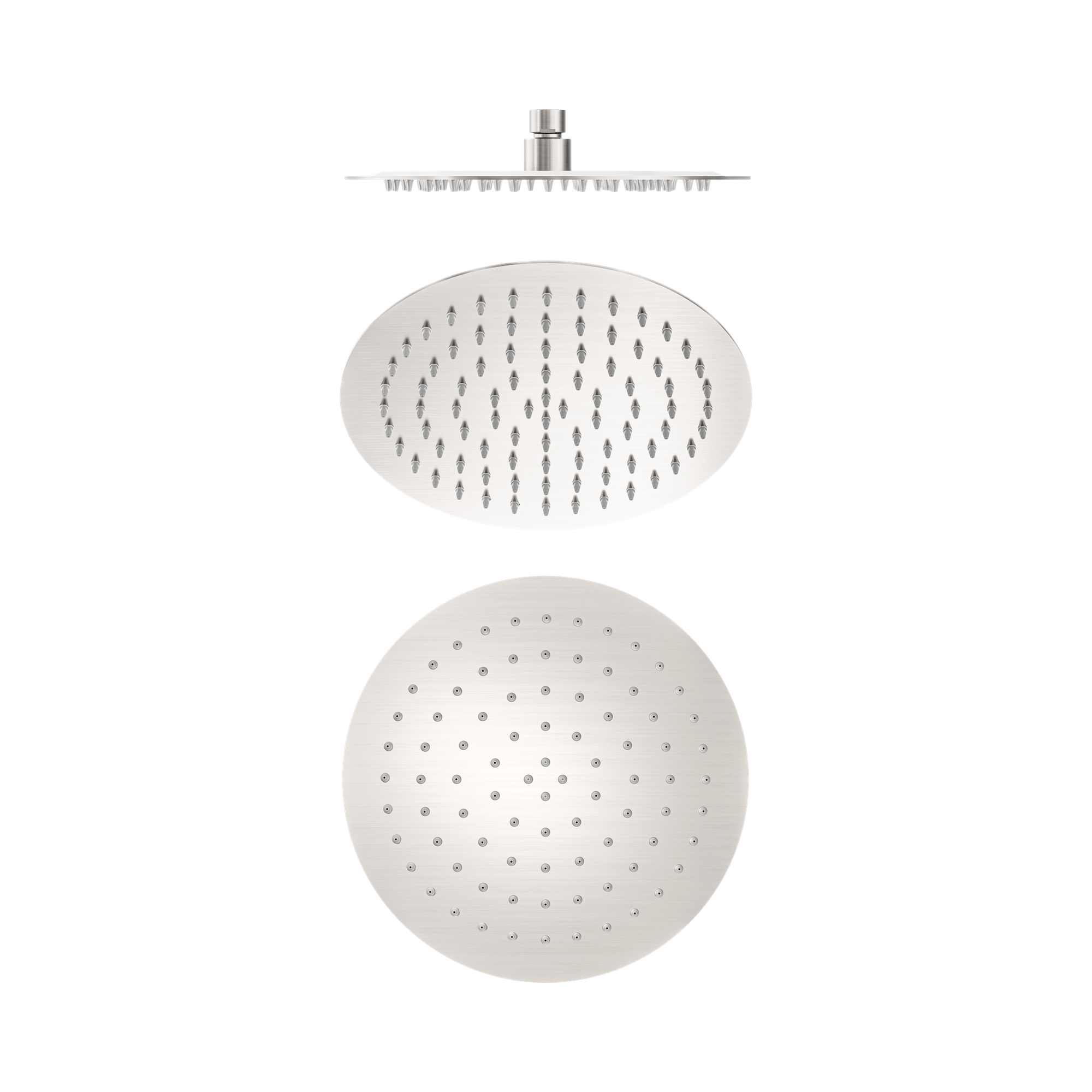 Nero 250mm Round Stainless Steel Shower Head Brushed Nickel