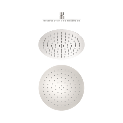 Nero 250mm Round Stainless Steel Shower Head Brushed Nickel