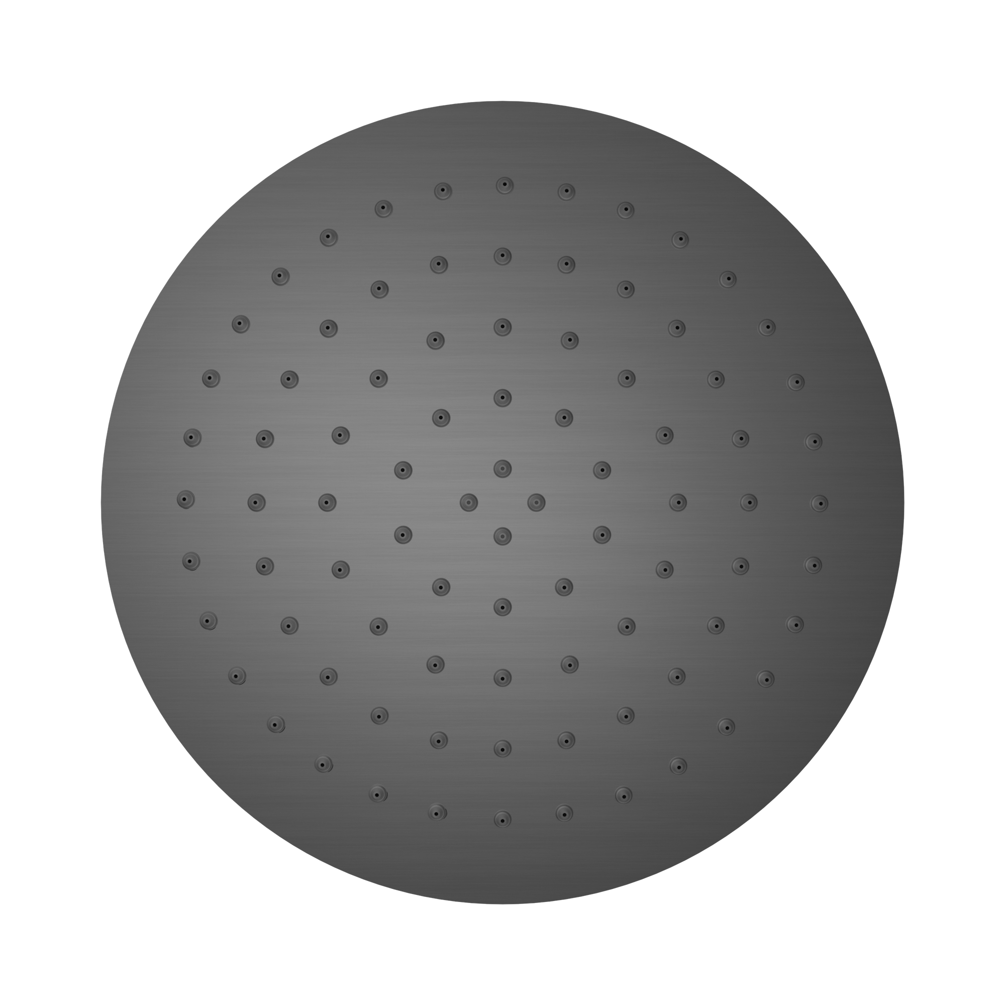 Nero 250mm Round Stainless Steel Shower Head Gun Metal