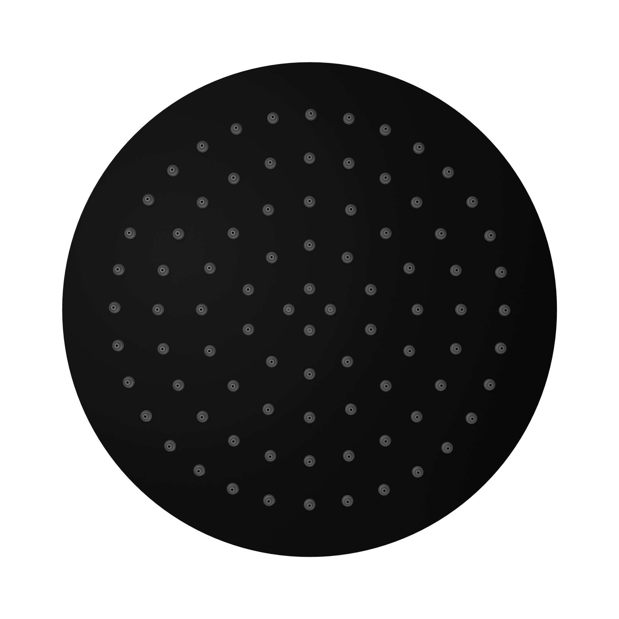 Nero 250mm Round Stainless Steel Shower Head Matte Black