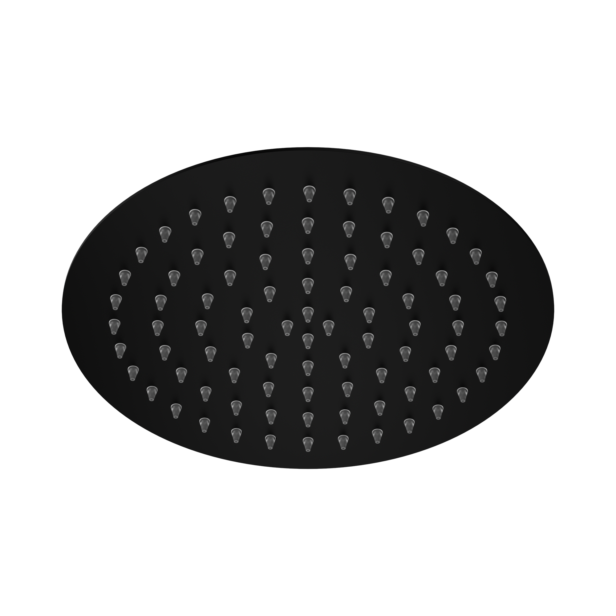 Nero 250mm Round Stainless Steel Shower Head Matte Black