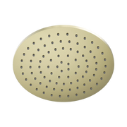 250mm Round Metal Shower Head II Brushed Gold