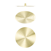 Nero Zen SS316L 300mm Round Shower Head Brushed Gold