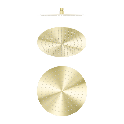 Nero Zen SS316L 300mm Round Shower Head Brushed Gold
