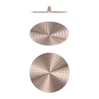 Nero Zen SS316L 300mm Round Shower Head Brushed Bronze